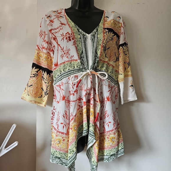 Desigual Ethnic Kaftan Blouse "Mantua" - Picture 2 of 9